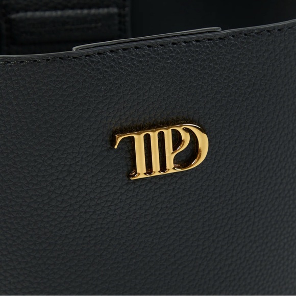 NWT TAYLOR SWIFT THE TORTURED POETS DEPARTMENT BLACK LEATHER BAG 🖤 - Picture 3 of 6